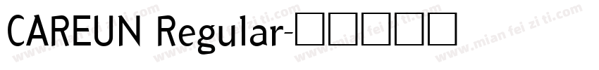 CAREUN Regular字体转换